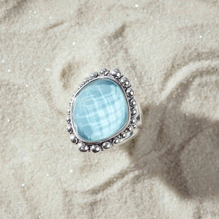 turquoise gemstone statement ring