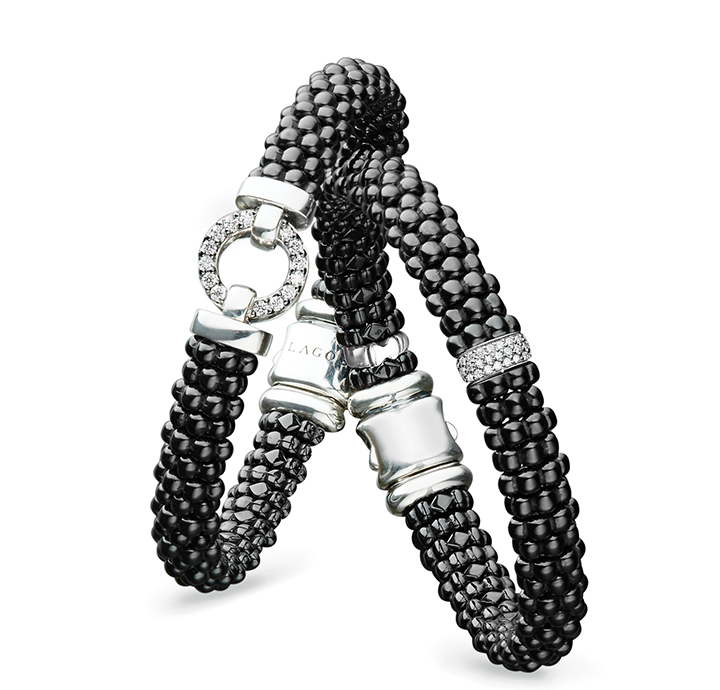 black caviar diamond bracelets